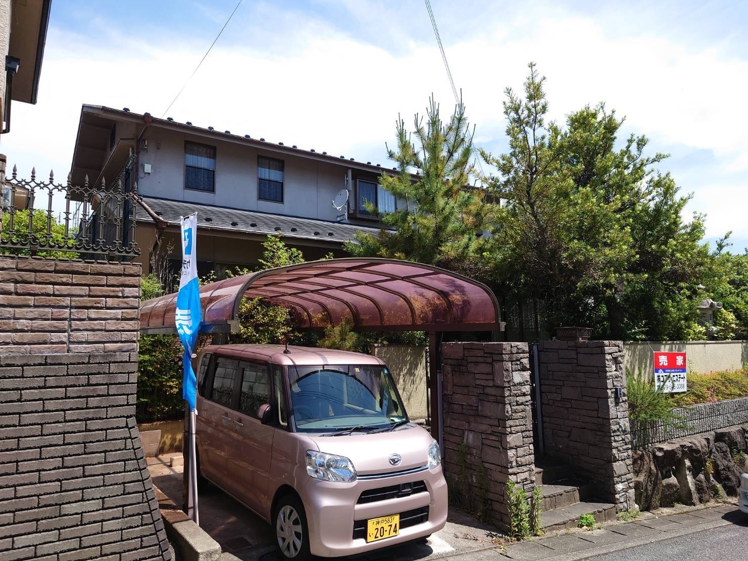 神戸市北区にて外壁塗装、屋根塗装　施工前